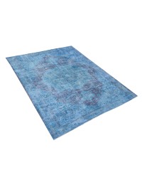 Azul Turquía Alfombra vintage 306 x 196 cm - view 3