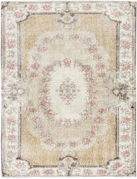 Tappeto vintage 204 x 114 beige 