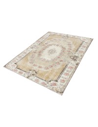 Beige Turkiet vintage matta  204 x 114 cm