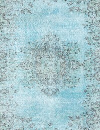 Azul Turquía Alfombra vintage  266 x 157 cm