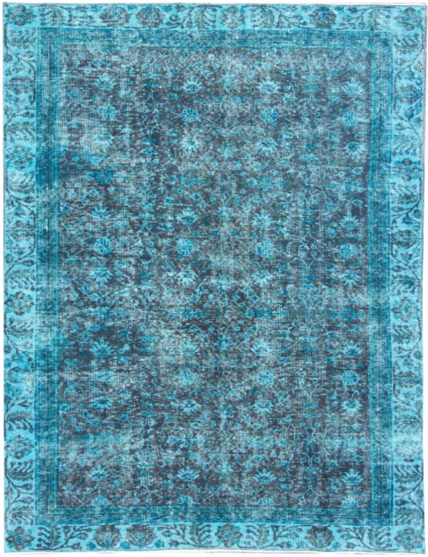 Türkis Türkei Vintage Teppich 253 x 160 cm