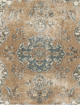 Beige Turkiet vintage matta  202 x 117 cm