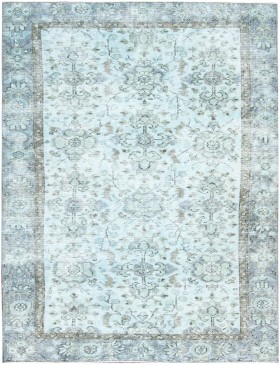 Blå Tyrkiet Vintagetæppe  205 x 105 cm