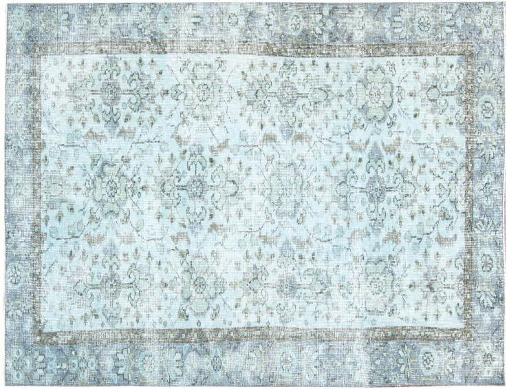 Bleu Turc Tapis vintage 205 x 105 cm