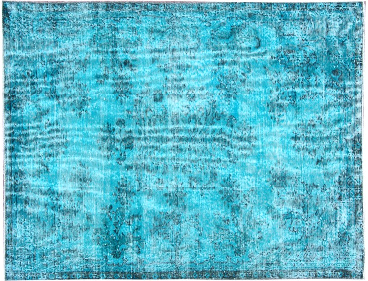 Turquoise Turc Tapis vintage 205 x 115 cm
