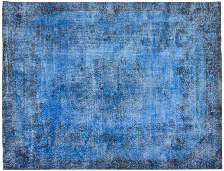 Blauw Turkije Vintage Tapijt 295 x 197 cm
