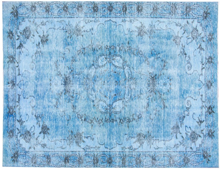 Bleu Turc Tapis vintage  283 x 181 cm