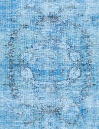 Bleu Turc Tapis vintage  283 x 181 cm