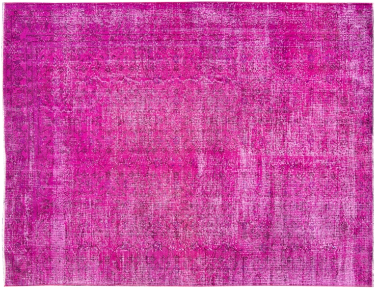 Rosa Türkei Vintage Teppich 283 x 210 cm
