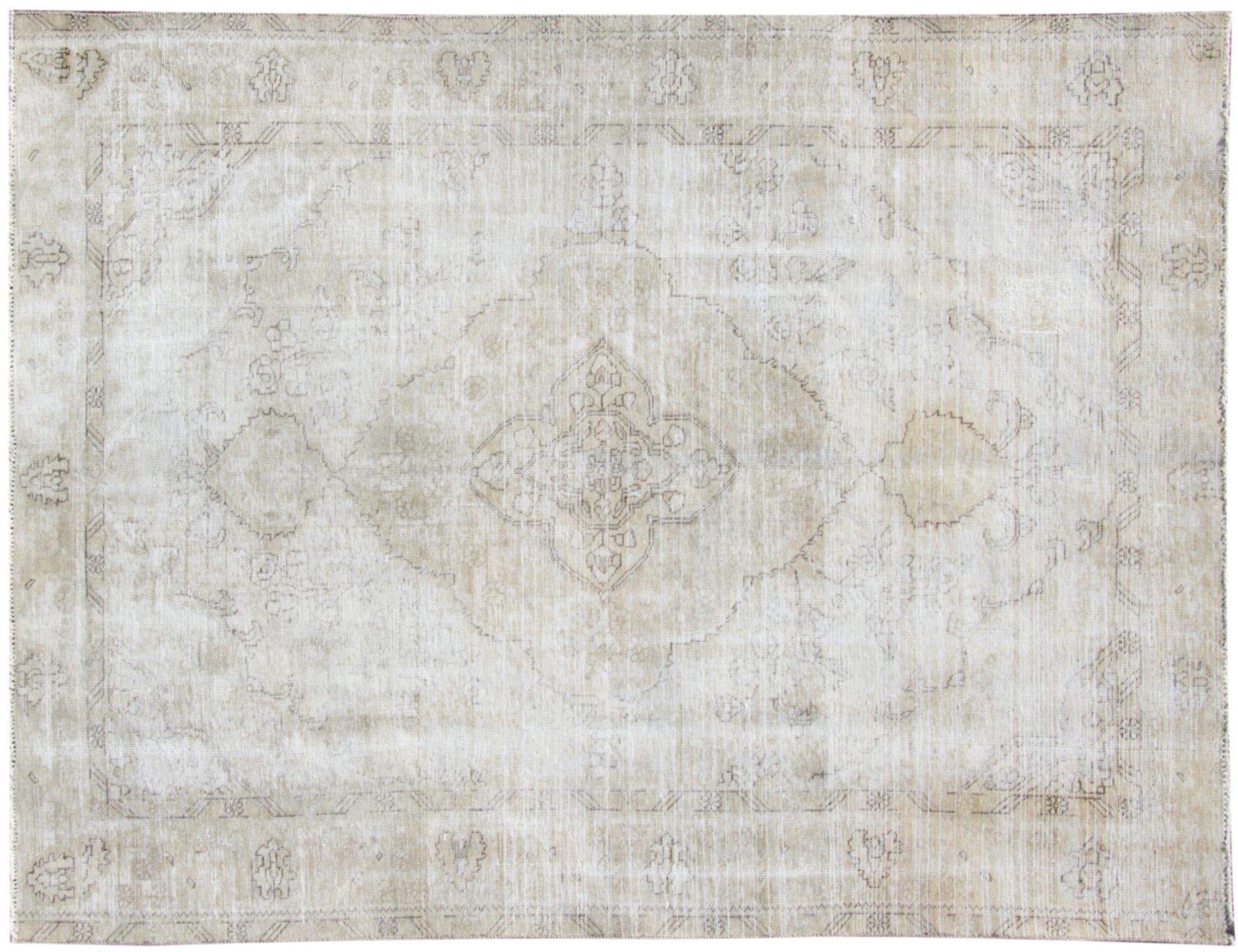 Persian vintage carpet  beige  <br/>265 x 190 cm