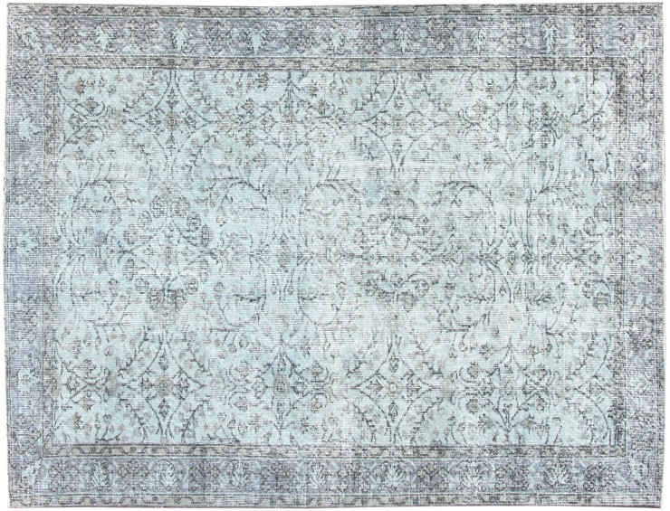 Azul Turquía Alfombra vintage 238 x 165 cm