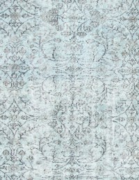Azul Turquía Alfombra vintage 238 x 165 cm - view 4