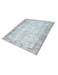 Azul Turquía Alfombra vintage 238 x 165 cm - view 1