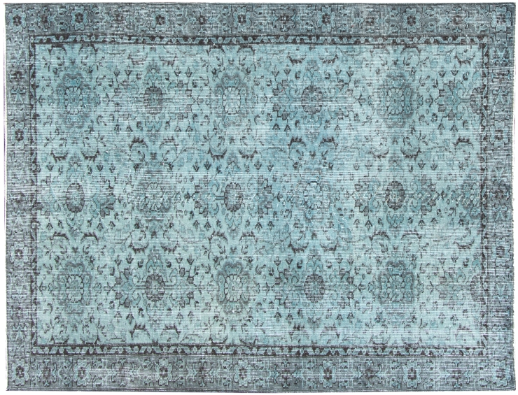 Blå Tyrkia vintage teppe 205 x 110 cm