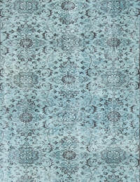 Blå Tyrkia vintage teppe 205 x 110 cm - view 4