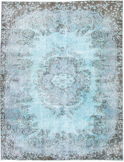 Blå Tyrkia vintage teppe 205 x 105 cm