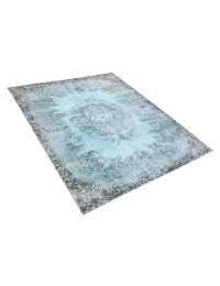 Blå Tyrkia vintage teppe 205 x 105 cm - view 3