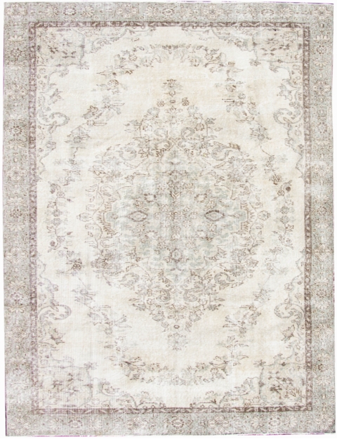 Beige Turc Tapis vintage 291 x 175 cm