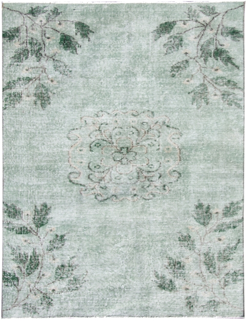 Grønn Tyrkia vintage teppe 200 x 110 cm