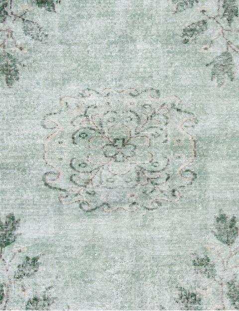 Grønn Tyrkia vintage teppe 200 x 110 cm - view 4