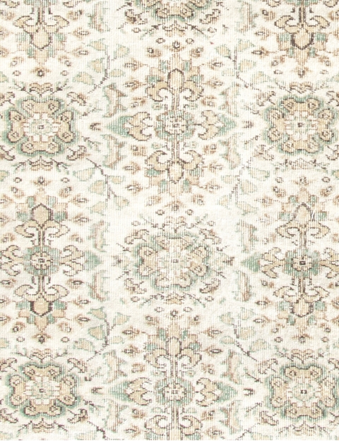 Beige Turc Tapis vintage 208 x 117 cm - view 5