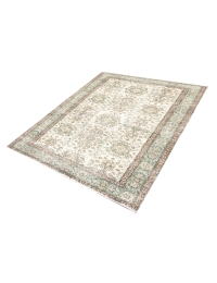 Beige Turc Tapis vintage 208 x 117 cm - view 2
