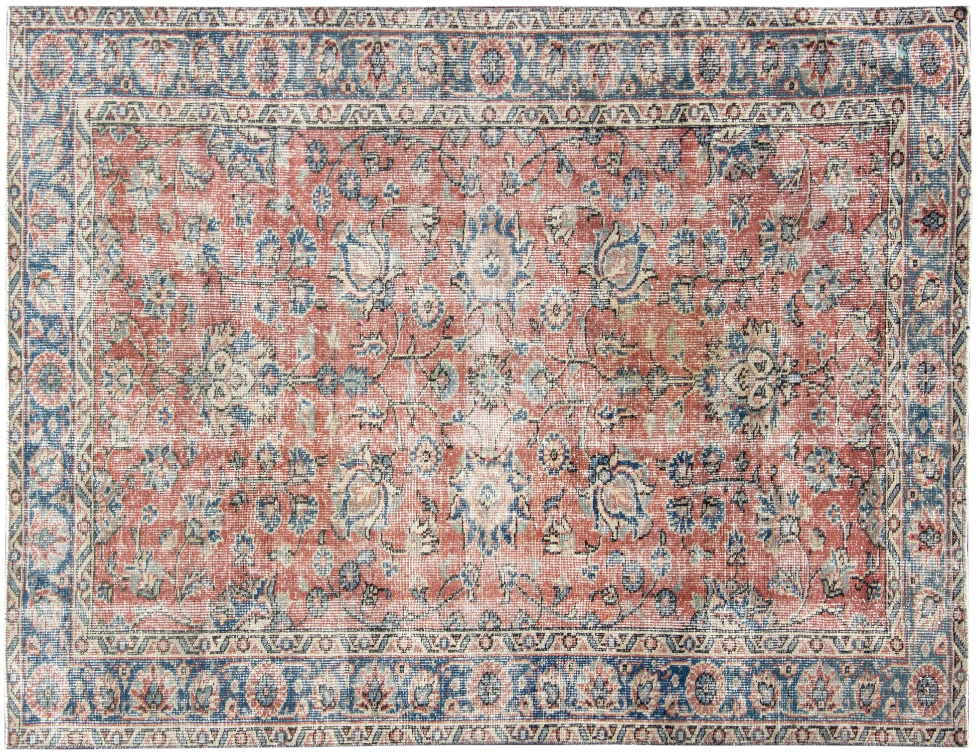 Vintagetæppe  orange <br/>184 x 124 cm