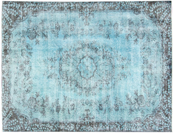 Azul Turquía Alfombra vintage  195 x 120 cm