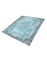 Azul Turquía Alfombra vintage  195 x 120 cm