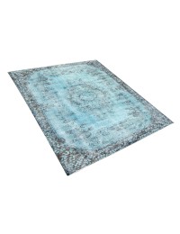Azul Turquía Alfombra vintage  195 x 120 cm