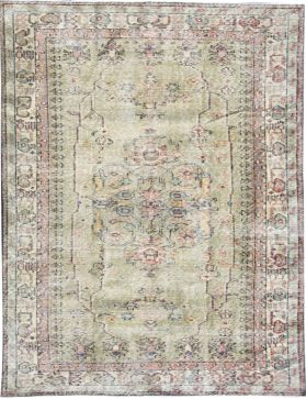 Vintagetæppe 225 x 115 grøn