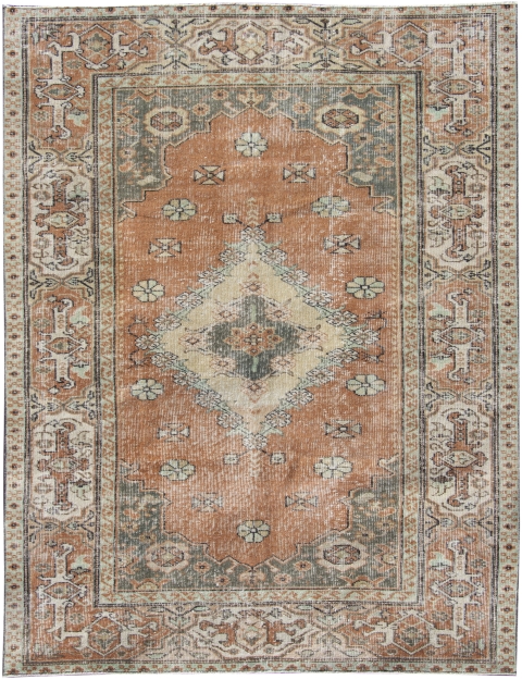 Brun Tyrkia vintage teppe 234 x 142 cm