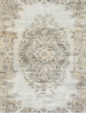 Beige Türkei Vintage Teppich  220 x 123 cm