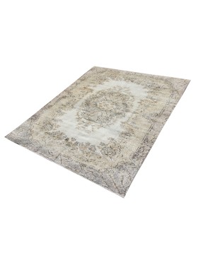Beige Türkei Vintage Teppich  220 x 123 cm