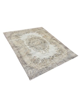 Beige Türkei Vintage Teppich  220 x 123 cm