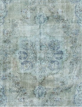 Blå Turkiet vintage matta  287 x 170 cm