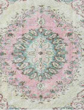Beige Turc Tapis vintage 254 x 170 cm - view 4