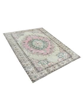 Beige Turc Tapis vintage 254 x 170 cm - view 3
