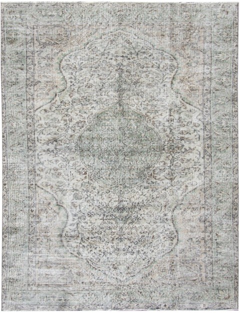 Grau Türkei Vintage Teppich 260 x 159 cm