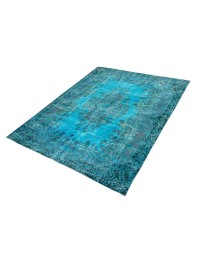 Turquesa Turquía Alfombra vintage 279 x 172 cm - view 1