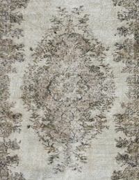 Beige Turc Tapis vintage 241 x 160 cm - view 4