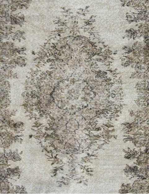Beige Turc Tapis vintage 241 x 160 cm - view 4
