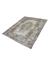 Beige Turc Tapis vintage 241 x 160 cm - view 1