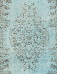 Blå Turkiet vintage matta 290 x 167 cm - view 4