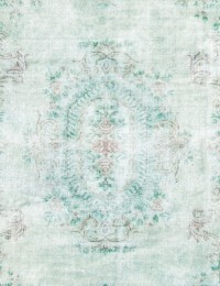 Vert Turc Tapis vintage  292 x 192 cm