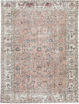 Beige Turc Tapis vintage 205 x 113 cm