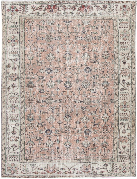Beige Tyrkia vintage teppe 205 x 113 cm
