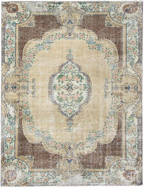 Beige  Turkey Vintage Carpet  235 x 158 cm