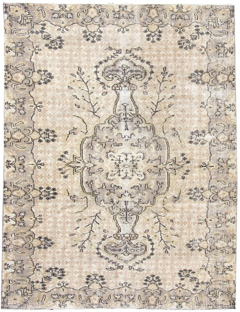 Beige Türkei Vintage Teppich  273 x 168 cm