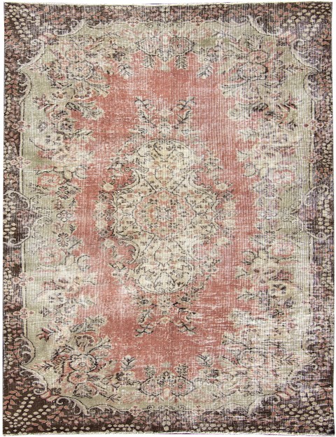 Beige Turc Tapis vintage  243 x 162 cm